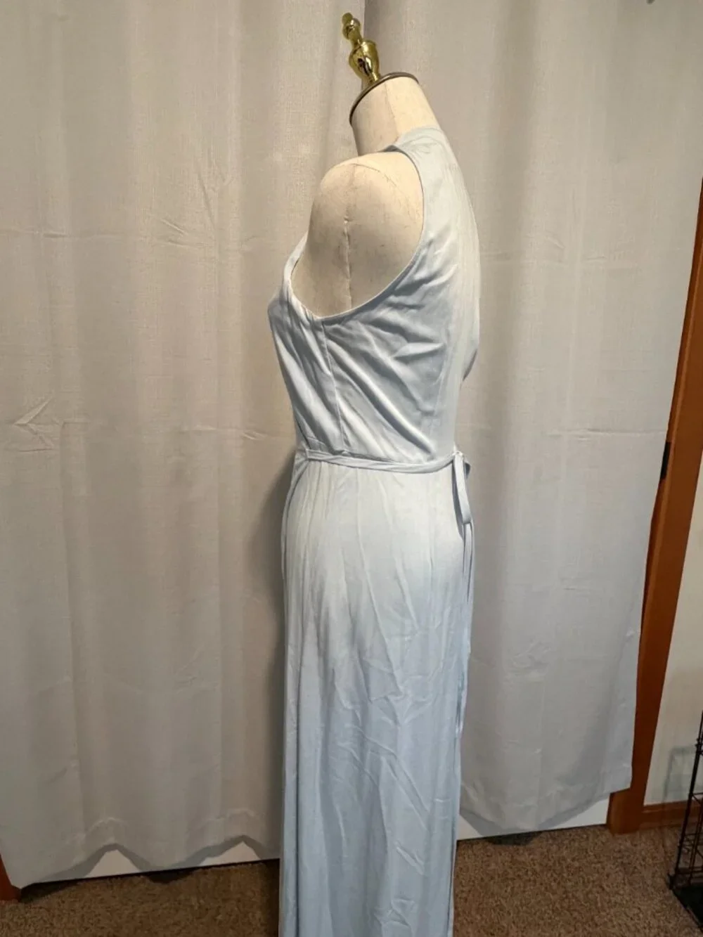 Mickey & Jenny Blue Wrap Maxi Dress M - Boho Coastal Ethically Made - Picture 4 of 11